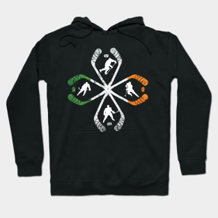 Hockey Stick Shamrock  Saint Patrick'S Day Hoodie